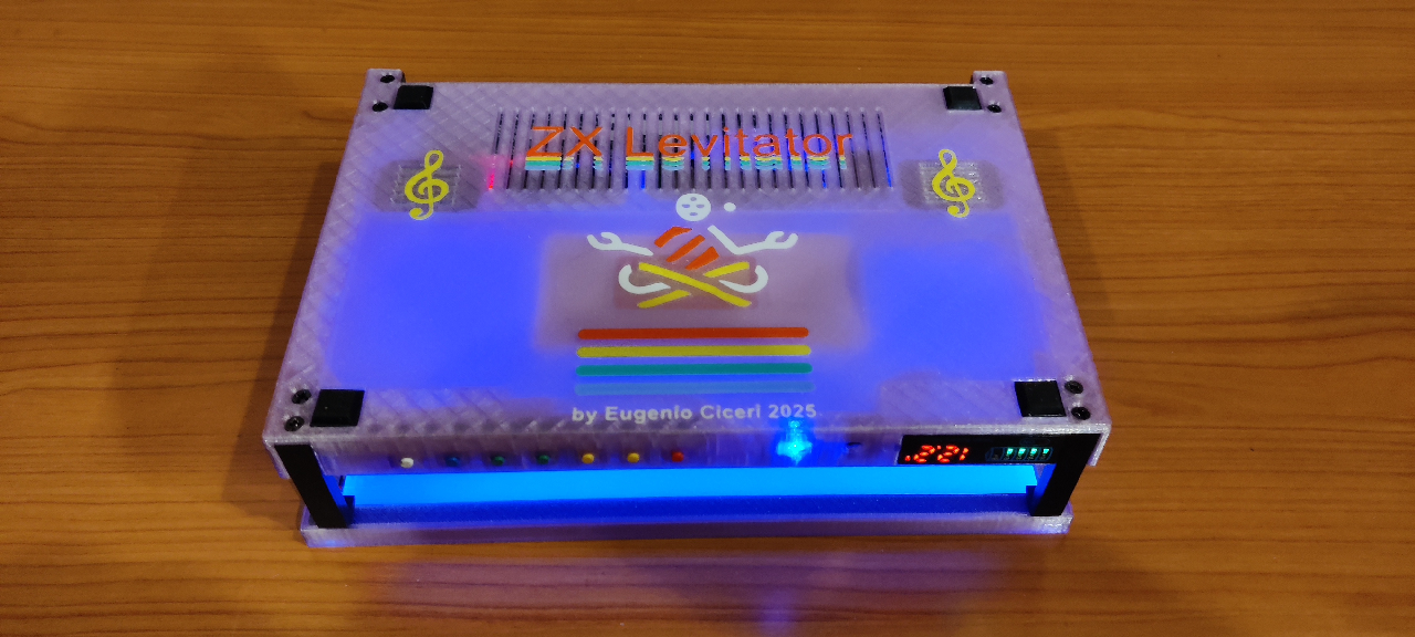 ZX Levitator Magenta Trasparente - Vista frontale chiuso